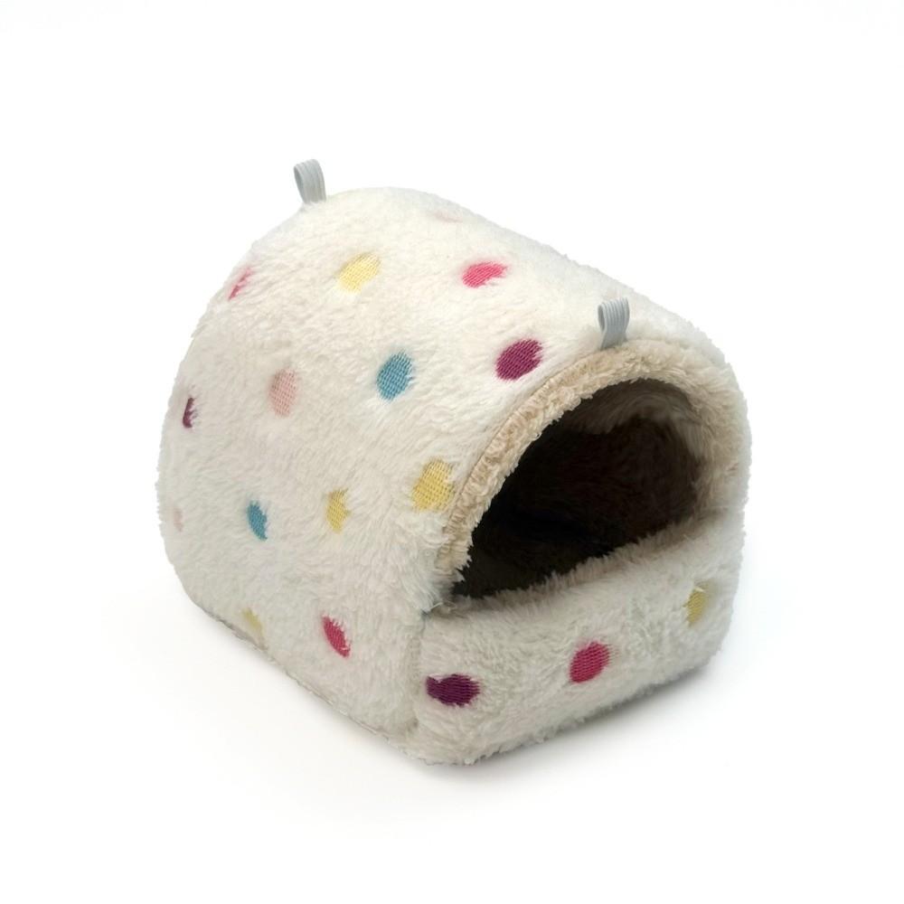 Coral Fleece Hanging Hamster Hammock Catoon Pattern Squirrel Cage Nest Hamster Hanging Cage Soft Comfortable Guinea Pig Nest