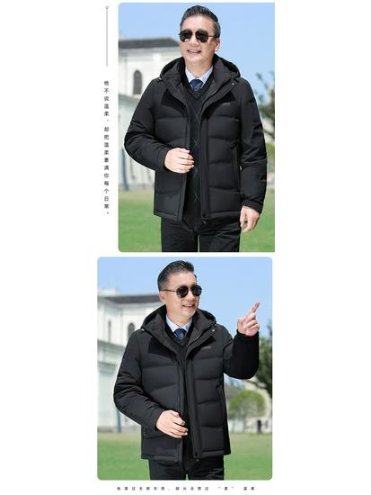Men's Winter Down Jacket for 50s & 60s - New Style for Middle-aged & Elderly