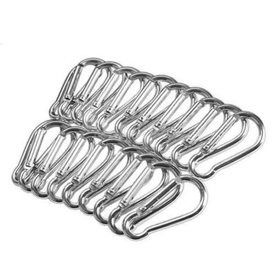20Pcs Carabiners Lightweight Multi-purpose Aluminium Alloy Locking Carabiners for Camping