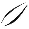Front Headlight Eyebrow Cover ABS Black Front Headlight Lamp Eyebrow Cover Trim for 5 Series F10 LCI 2014 to 2016