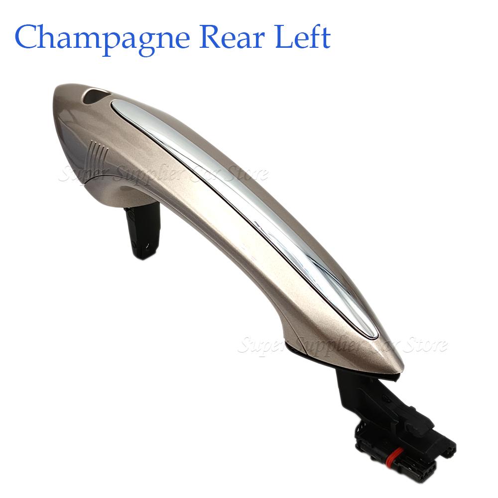 For BMW F01 F03 F04 F07 F10 F06 F11 Front / Rear Left / Right Pearl White Door Handle Keyless Go 51217231932 51217231933