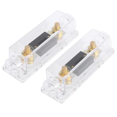 X AUTOHAUX Fuse Holder Fuse Box Fuse Cap Transparent ANL Fuses Electrical Protection Fuses