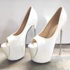 Crossdresser New 22cm Thin High Heels Female Round Toe Pumps Wedding Shoes Woman Fetish Ballet Gladiator Stilettos Sizes 34-50