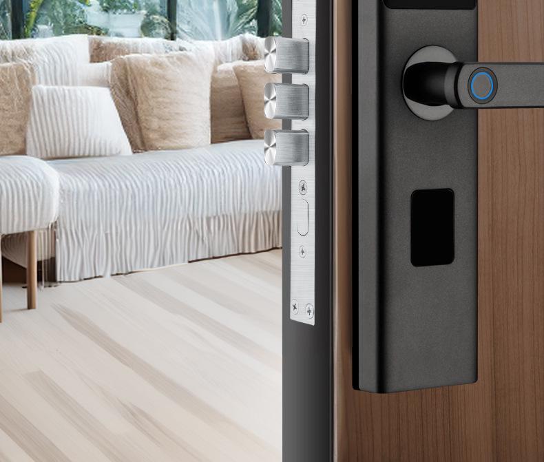 Tuya One-Grip Smart Lock: Fingerprint & Password Home Entrance Security