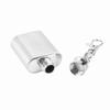 2pcs 1 oz Stainless Steel Liquor Bottle Silver Pocket Wine Bottle Alcohol Bottle Keychain  Gift