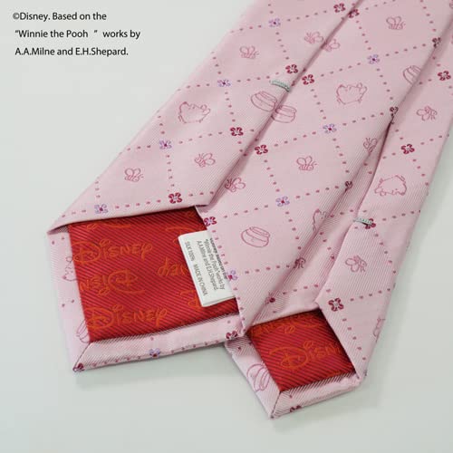 Winnie the Pooh Necktie DN917081 Pink Business Brand Necktie Present [Disney]