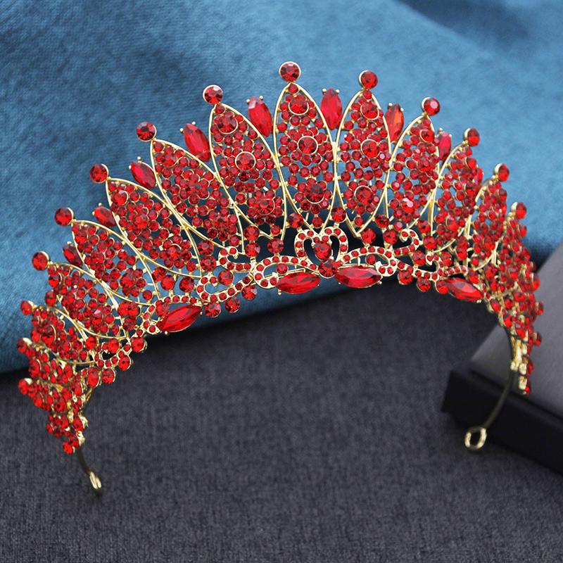 Luxury Rhinestone Tiara for Bride Tiaras and Crowns Party Pageant Wedding Crown Hair Jewelry Headbands Costume Accessories