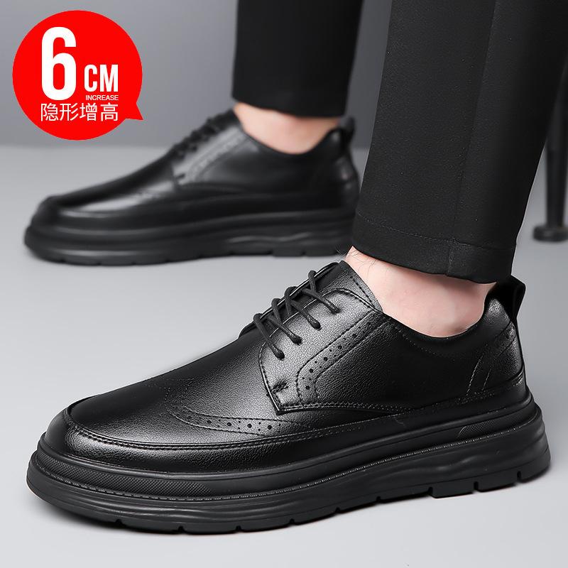 Модная обувь броги с резьбой для мужчин — фото 3