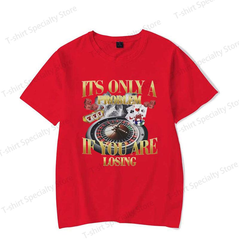 Winners Never Quit Funny Gambling Meme T Shirt Unisexs Vintage High Quality Fashion Women Tshirts Casual Oversized Tshirt S