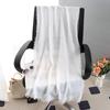 Sciarpa grande da donna in cotone e lino di colore puro: Foulard musulmano primaverile/estivo, telo mare, scialle con protezione solare