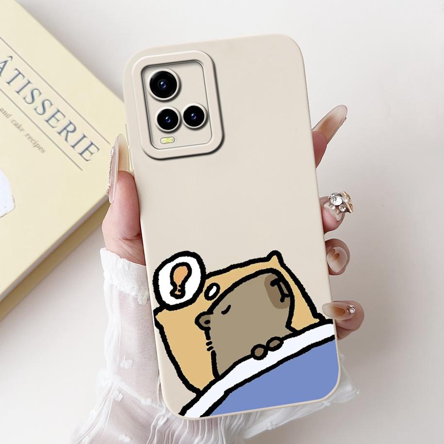 For Vivo Y21 2021 Case V2111 Silicone Cover For vivo Y21S Y33S Flower Protector Back Cover For Vivo Y21A Y21T Y33T VivoY21 Funda