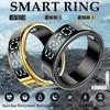 New Smart Ring With Display Heart Rate Sleep Health Monitoring IP68 Waterproof Sports Fitness Tracking Step Count Samrtring