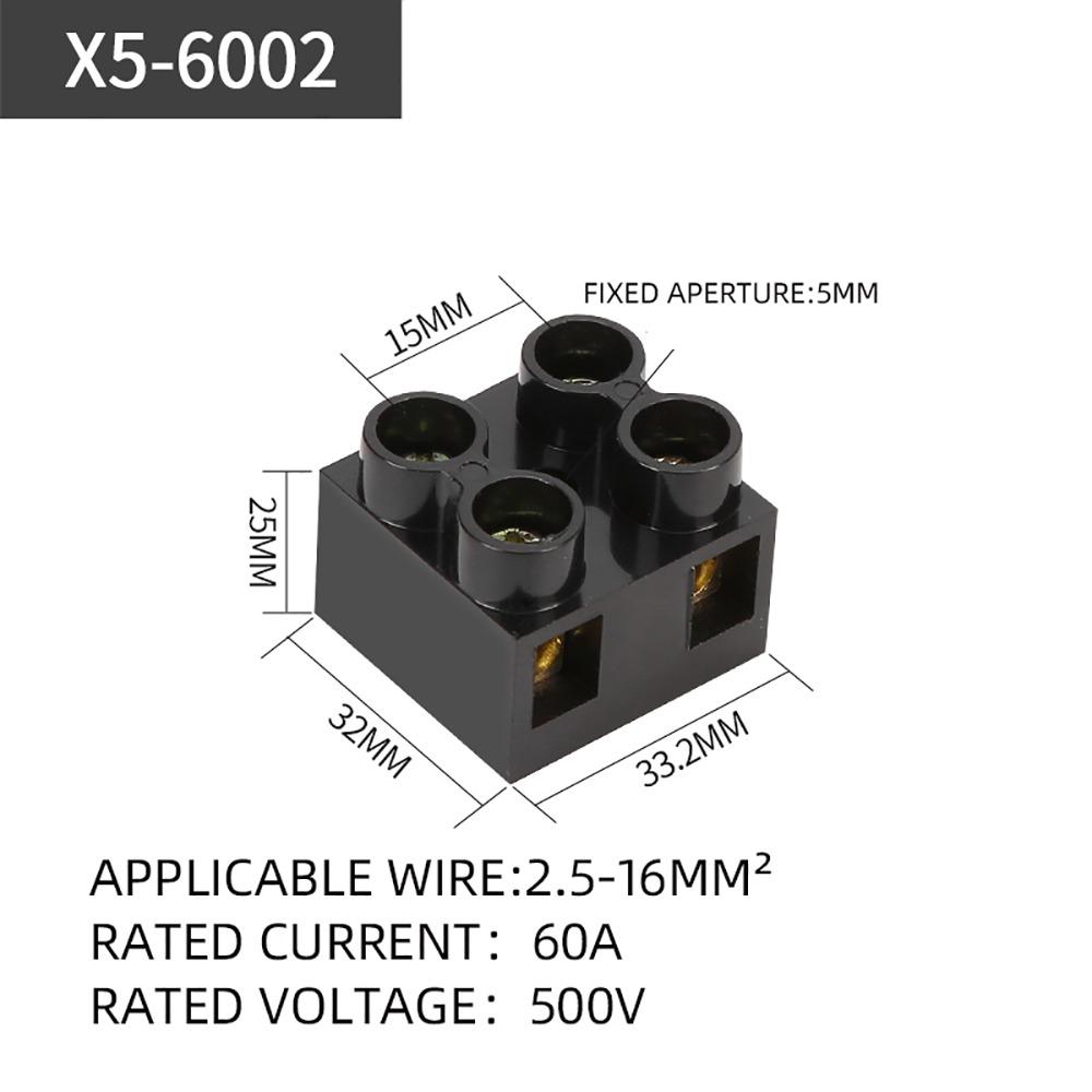 1Pcs X5 Series Terminal Block 20-6 AWG Terminal Electrical Connector New Wiring Connector