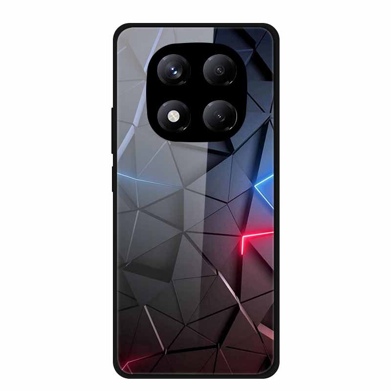 

Tempered Glass Phone Case for Xiaomi Poco X7 Cases Cool Painted Black Cover Hard Shells for Poco X7 5G 2025 Covers On PocoX7 X 7 Xiaomi Poco X7