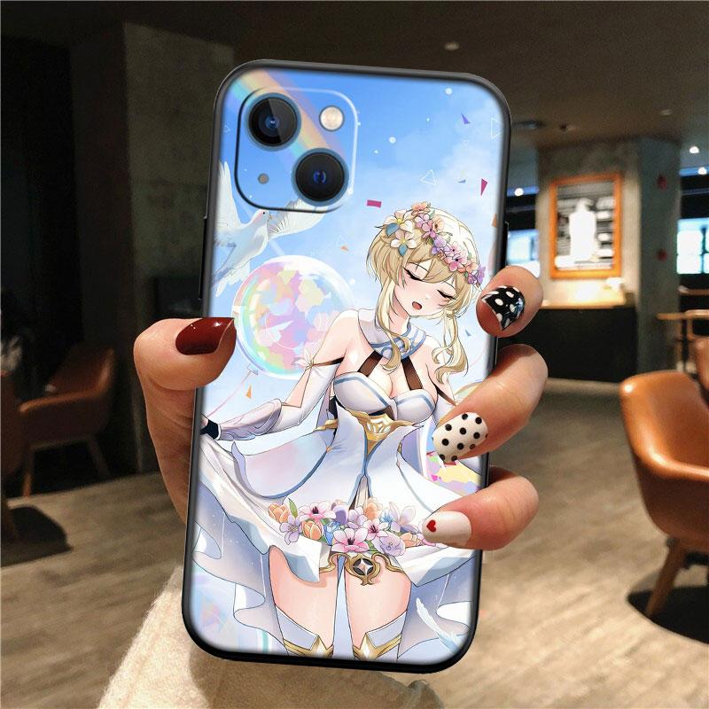 IK34 Genshin Impact Girl Phone Case for Samsung Galaxy S20 S21 S22 Ultra FE + Plus A21S A22 A24 A25 A26 A30 A30S A31