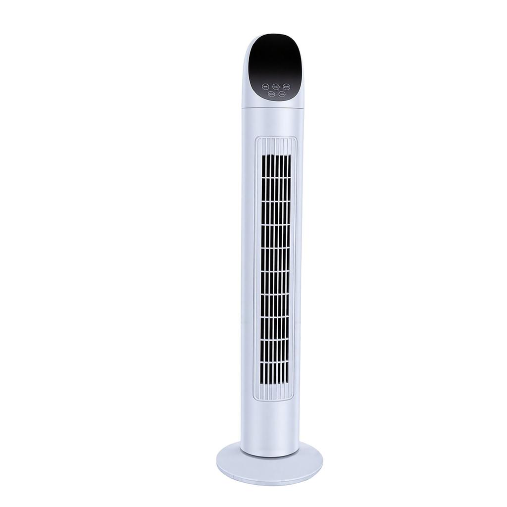 Oscillating Tower Fan 3 Speeds Quiet Bladeless Standing Fan with 7.5H Timer for Home Office Indoor