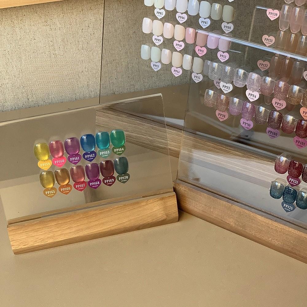 Acrylic Nail Polish Display Stand Transparent False Tips Display Shelf Manicure Tools