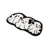 Non-slip Halloween Unwelcome Bat Doormat Faux Cashmere Halloween Decorative Carpet  Bathroom