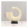 Resin Curved Sculpture Decor Abstract Matte for Interior Designers, Art Collectors,