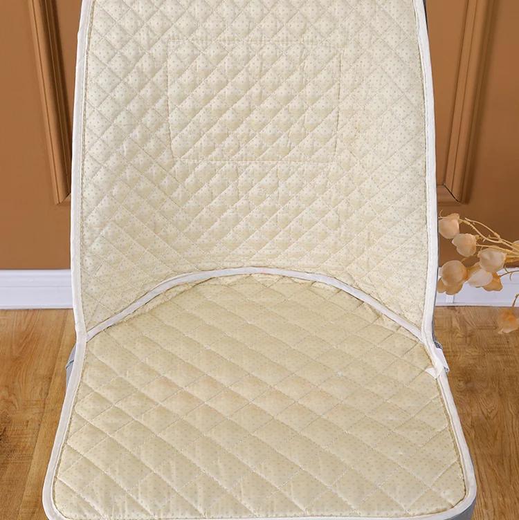 1pcs Seat Slipcovers for Dining Room Home Decor Thickened Curved Backrest Chair Cover Special-shaped Cover Cushion Cover