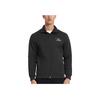 Li-Ning Fitness Series Solid Color Logo Zip Stand Collar Cardigan Sweatshirt Men sweatshirt Black AWDU179-1