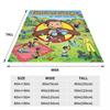 Curious George Monkey Cartoon Blankets Flannel All Season TV Series Breathable Ultra-Soft Throw Blankets for Sofa Office Quilt