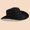 Cowgirl Hat Sparkly Cowboy Hat Panama Hat for Parties Music Festivals