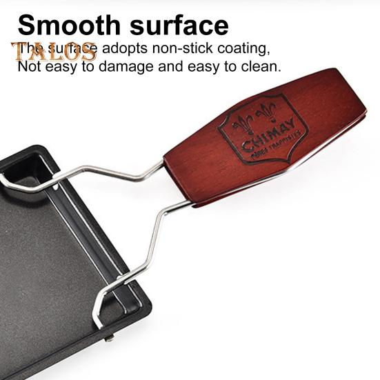 1 Set Cheese Raclette Rotaster Sqaure Rounded Edge Metal Effective Compact Design Cheese Raclette Set Baking Tools