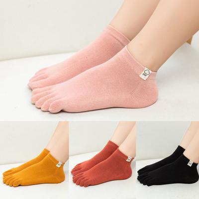 Calzini da Donna Calzini a Cinque Dita Calzino da Donna Colore Unico Calzino a 5 Dita Pantofole Ragazze Donna Harajuku Calzini in Cotone Assorbenti