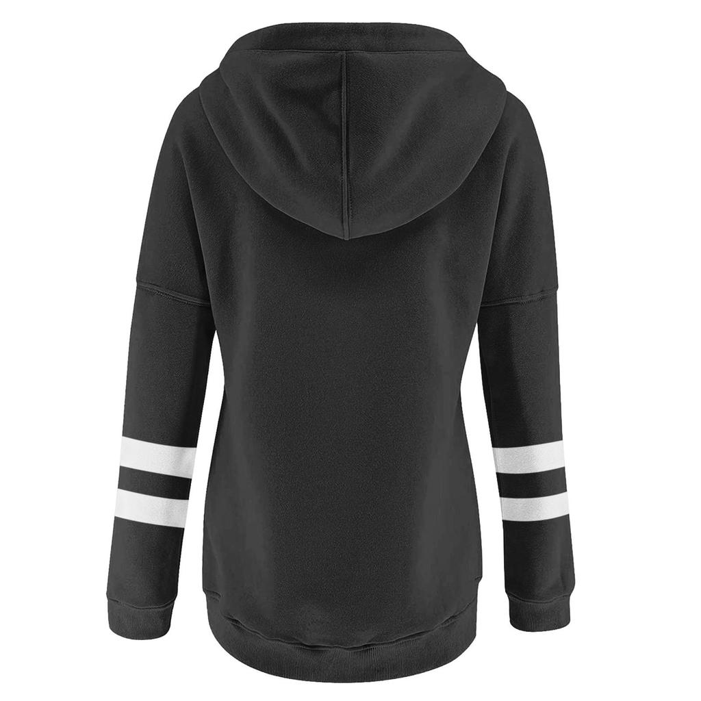Women's Pullover Hoodies Tops Casual Button Down Long Sleeve Pocket Sweatshirts