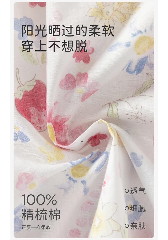 David Bella Girls' Dress Summer Dress New Baby Cotton Dress Children's Elegance Floral Blossoms