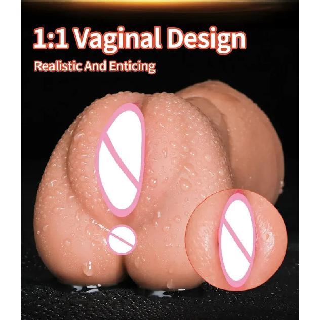 3 IN 1 Artificial Vagina for Men Masturbator Cup Deep Throat Real Oral Male Masturbation Blowjob Anal Clit Silicone Sex Toys 18+