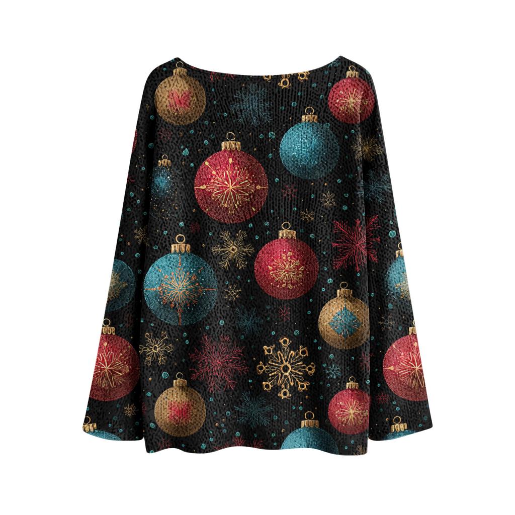 Women's Round Neck Lightweight Sweater Casual Long Sleeve Knit Pullover