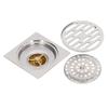 304 Stainless Steel Square Floor Drain Copper Core Odor Proof Drain Floor Drain  For Kitchen
