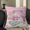 E-Esther Bunny Cartoon Cushion Cover Decorative Pillow Sofa Home Decor Case Pillow Cases