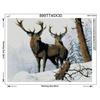 5D Diy Diamond Painting Numbers Snow Deer Wall  Picture Canvas Diamond Embroidery Paint Coloring