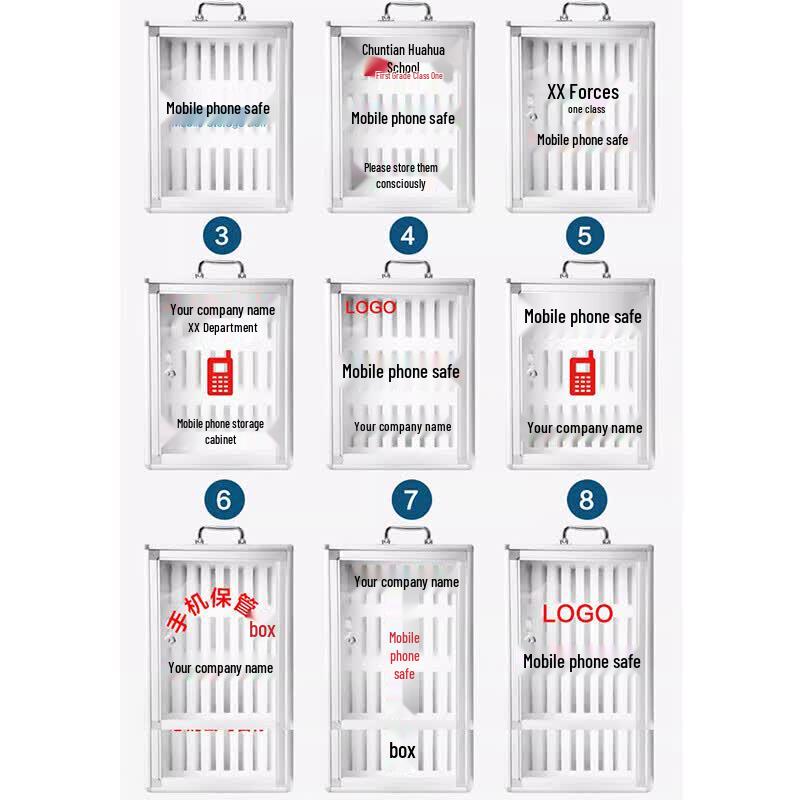 Portable Lockable Aluminum Phone Storage Cabinet
