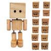 Car Aromatherapy Shaking Wooden Man Car Air Outlet Diffuser Figurine Prnament Interior Accessory Decoration Car E4K6