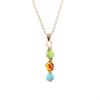 Hand-Wound Crystal Bead Agate Amethyst Pendant Necklace N709