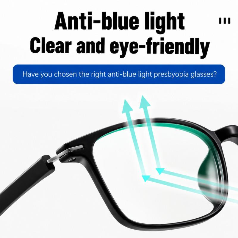 Titanium Alloy Blue Light Blocking Reading Glasses Ultra HD Lens Lightweight Durable Presbyopia Myopia Glasses Reading Glasses