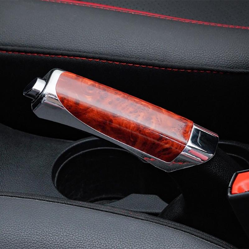 Car Handbrake Cover Grip Handle Lever for Most Car Model Carbon Fiber Pattern Hand Brake Cover Protector