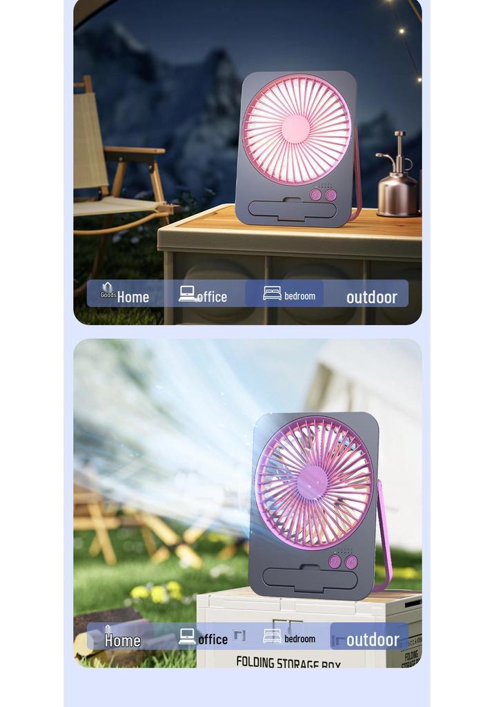 2026 Portable USB Rechargeable Mini Wall-Mounted Desktop Fan
