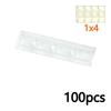 DIY Transparent Clear Building Blocks Smooth Thin Bricks Compatible with Leading Brands