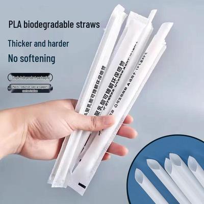 LISM Biodegradable White Drinking Straws