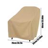 Chair Dust Cover Outdoor Garden Patio Furniture Protector Cover Waterproof Dustproof Chaircover Rain Cover Chair Sofa