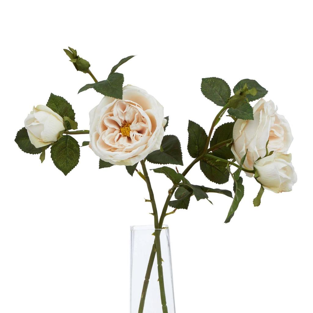 Hill Interiors The Natural Garden Collection Charity Rose Artificial Flower