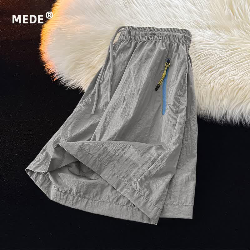 Pantaloncini Cargo MEDE da Uomo in Seta di Ghiaccio ad Asciugatura Rapida
