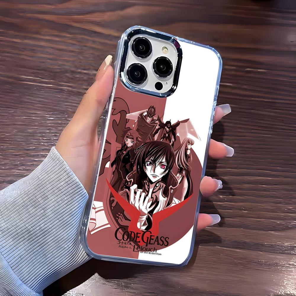 Anime Logo Code Geass Phone Case For IPhone 17 Pro Max 16 15 14 Pro Max IPhone 13 Pro Max 11 Plus Transparent Cover