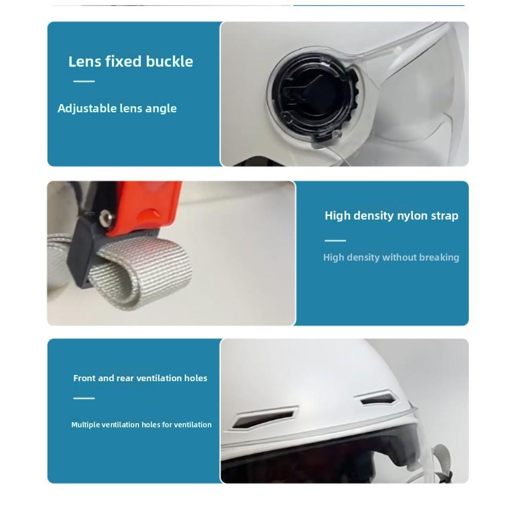 Electric Car Helmet Four Seasons Men's and Women's Universal Summer Motorcycle Half Helmet Battery Car Safety Helmet