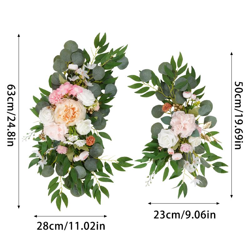 Cross-Border Hot-Selling New Artificial Flower Arch for Home Decoration, Wedding, Festival, Hotel and Auditorium Arrangement
